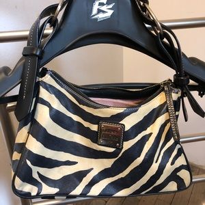 Dooney and Bourke Zebra print hand bag